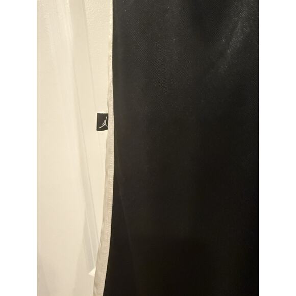 VTG Air Jordan Basketball Silky Shiny Dazzle Black White Shorts 1985/2005 - Picture 6 of 10